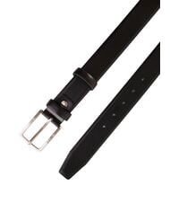 GAUD&Igrave; BRIDGE Curved leather belt BLACK - Belts - 2