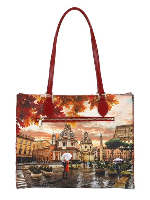 YESBAG L Shopping bag, shoulder bag Rome raining - Women&rsquo;s Bags