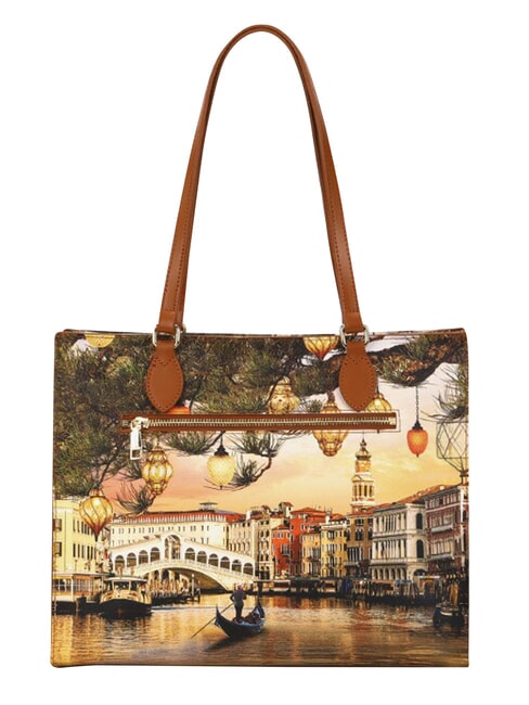 YESBAG L Shopping bag, shoulder bag Christmas Venice - Women&rsquo;s Bags
