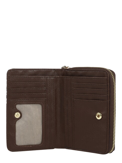 FASHIONOPOLY Medium wallet, zip around chocolate - Women&rsquo;s Wallets