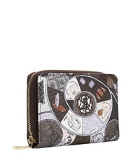 YNOT FASHIONOPOLY Medium wallet, zip around chocolate - Women&rsquo;s Wallets - 3
