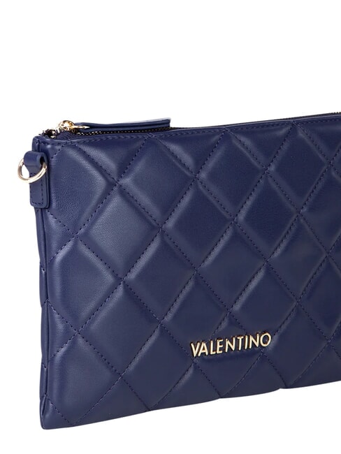 OCARINA Quilted clutch bag with shoulder strap blue - Women&rsquo;s Bags