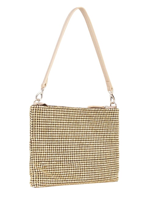 NABILAH Clutch bag with rhinestones and shoulder strap gold - Women&rsquo;s Bags