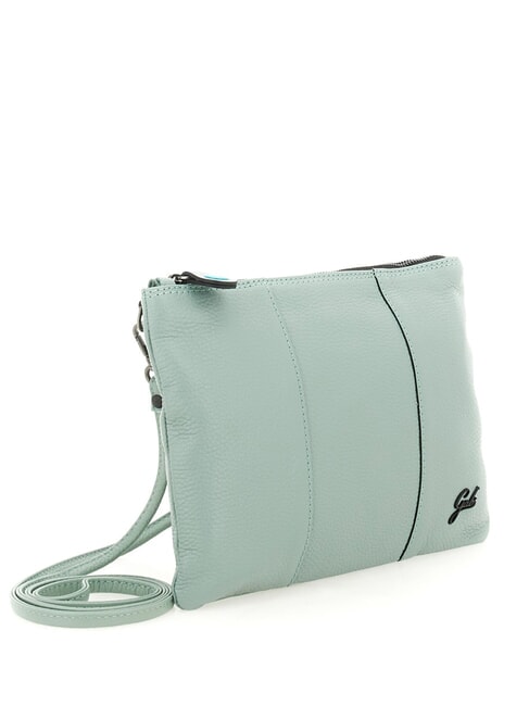 BEYONCE Medium leather clutch bag with shoulder strap lake - Women&rsquo;s Bags