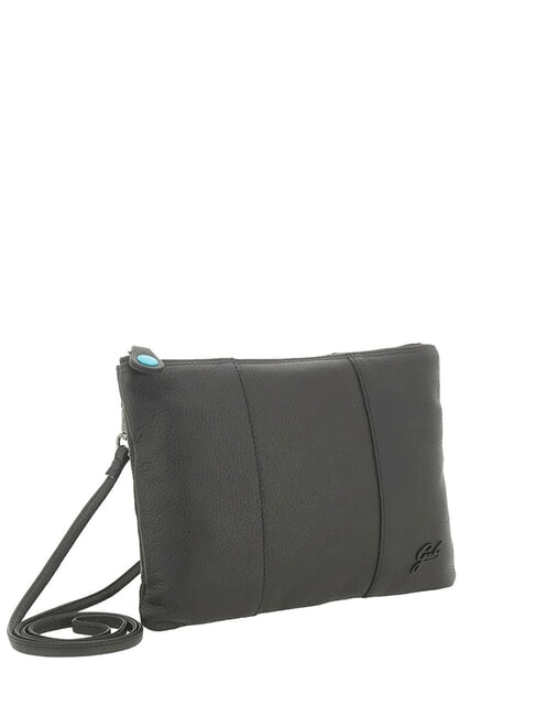 BEYONCE Medium leather clutch bag with shoulder strap lake - Women&rsquo;s Bags