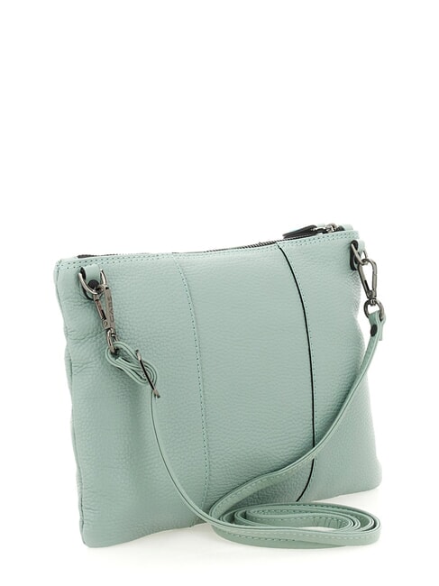 BEYONCE Medium leather clutch bag with shoulder strap lake - Women&rsquo;s Bags