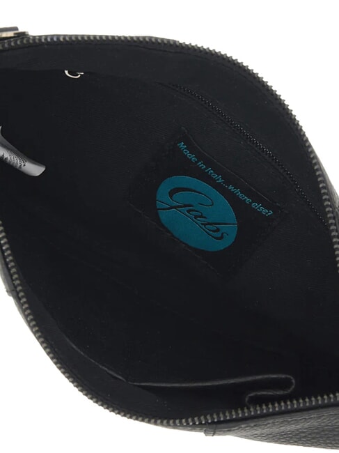 BEYONCE Medium leather clutch bag with shoulder strap lake - Women&rsquo;s Bags