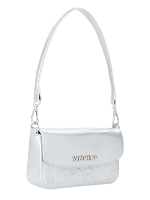GERANIUM Mini shoulder bag, with flap silver - Women&rsquo;s Bags