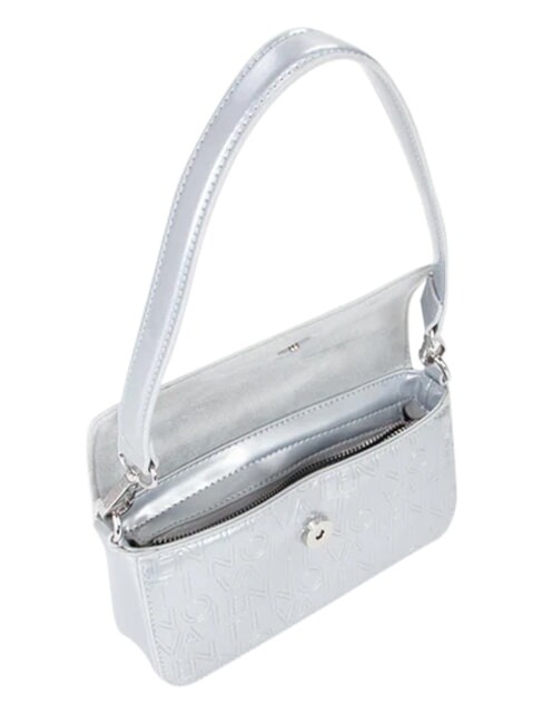 GERANIUM Mini shoulder bag, with flap silver - Women&rsquo;s Bags