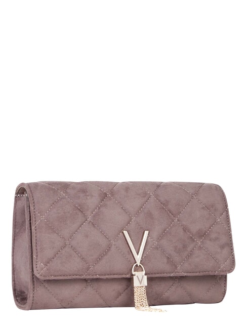 CHARLOTTE Clutch bag with chain shoulder strap taupe - Women&rsquo;s Bags