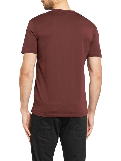SOULOKU T-shirt with embossed logo bitter chocolate - T-shirt