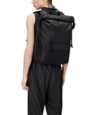 RAINS TRAIL ROLLTOP 13" laptop backpack black - Backpacks & School and Leisure - 4