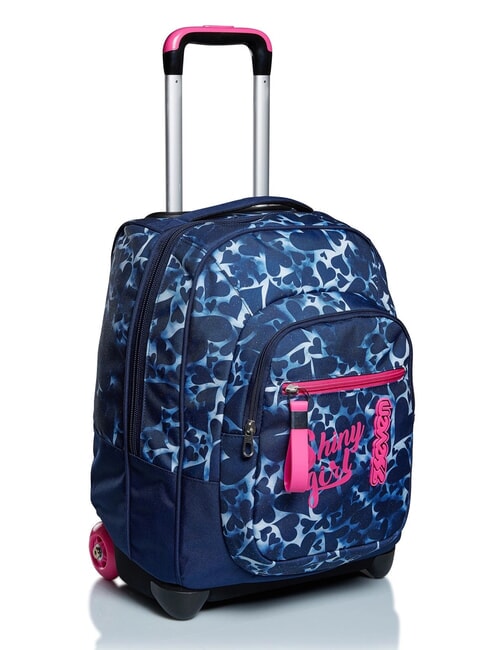 DYED HEARTS Backpack with trolley Bluedeep - Backpack trolleys