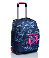 SEVEN DYED HEARTS Backpack with trolley Bluedeep - Backpack trolleys - 5