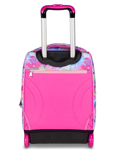 CUCCIOLI 2-wheel trolley backpack, fixed fuxiafluo - Backpack trolleys