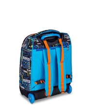 SJGANG FACCE DA SJ Trolley Backpack FIERY RED - Backpack trolleys - 3