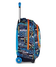 SJGANG FACCE DA SJ Trolley Backpack FIERY RED - Backpack trolleys - 5