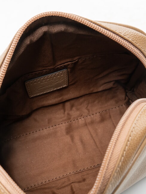 ELISABETTA Beauty in leather oyster abb. gold - Beauty Case