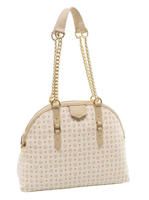 HERITAGE Dome shoulder bag with chain handles ivory - Women&rsquo;s Bags