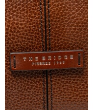 THE BRIDGE BIAGIO Leather backpack, 13" laptop holder brown 14/ruthenium palladium - Backpacks & School and Leisure - 3