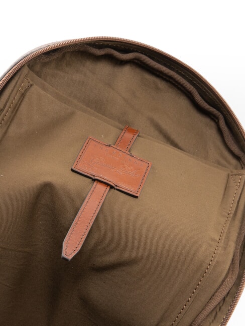 BIAGIO Leather backpack, 13" laptop holder brown 14/ruthenium palladium - Backpacks & School and Leisure