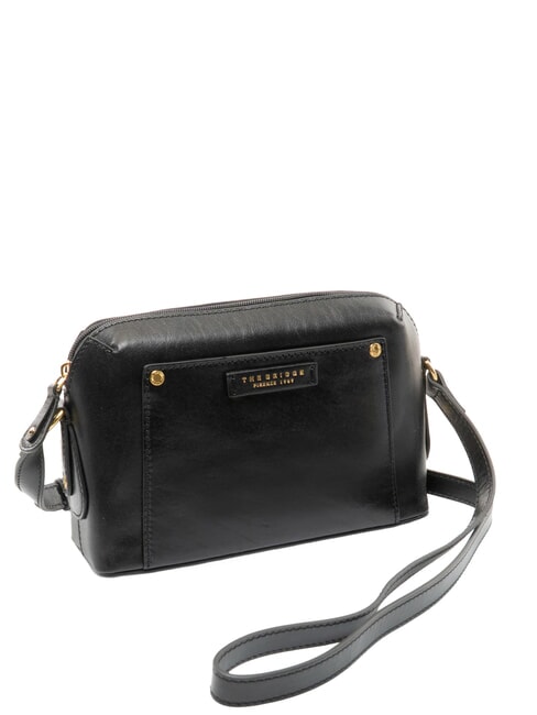 CECILIA Shoulder bag, in leather Black Gold - Women&rsquo;s Bags