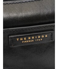 THE BRIDGE CECILIA Shoulder bag, in leather Black Gold - Women&rsquo;s Bags - 3