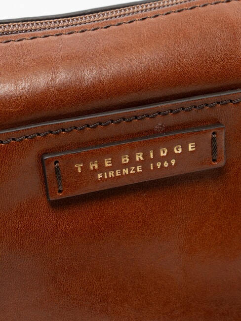 CECILIA Shoulder bag, in leather BROWN - Women&rsquo;s Bags