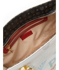 POLLINI HERITAGE  Shopping bag with all over print White - Women&rsquo;s Bags - 5