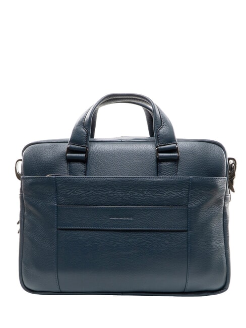 MODUS RESTYLING Leather briefcase for pc 14 " blue - Work Briefcases