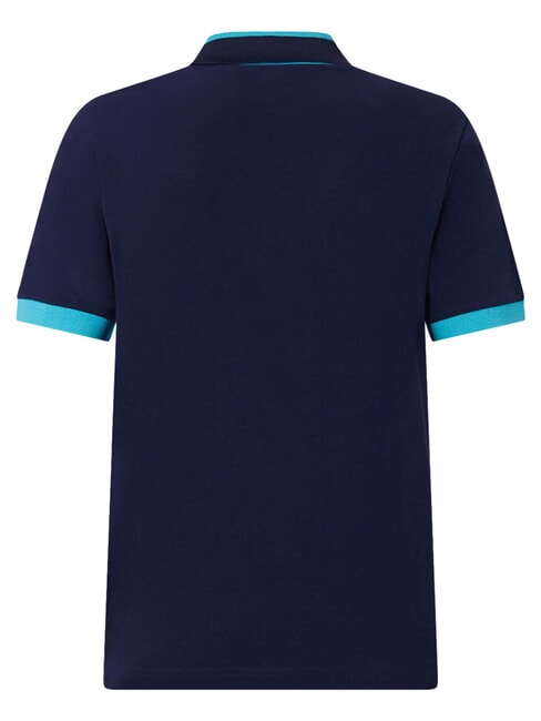 LOGO Short-sleeved polo shirt blue marine - neon b - Polo shirt