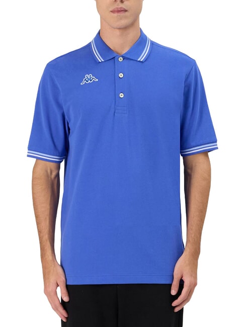 LOGO Short-sleeved polo shirt royal blue - white - Polo shirt