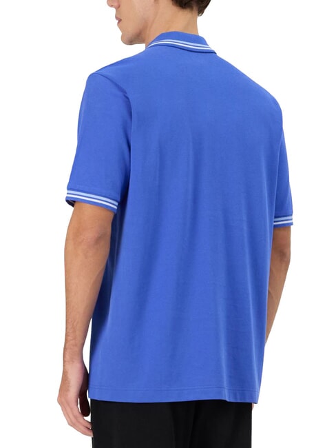 LOGO Short-sleeved polo shirt royal blue - white - Polo shirt
