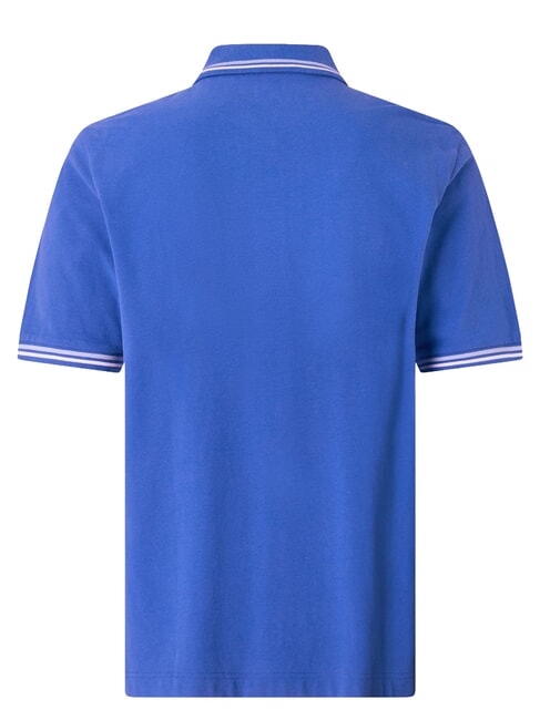 LOGO Short-sleeved polo shirt royal blue - white - Polo shirt