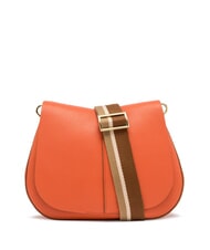 GIANNI CHIARINI HELENA ROUND Leather bag with double shoulder strap coral - Women&rsquo;s Bags - 2
