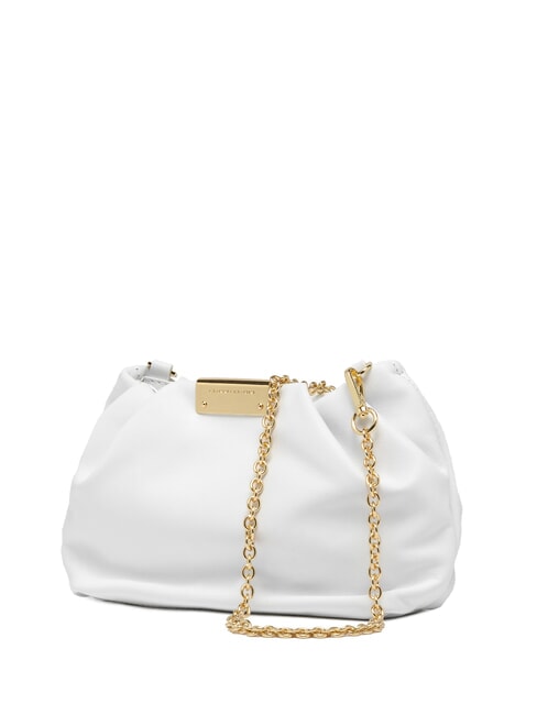 PERLA Chain leather clutch bag white - Women&rsquo;s Bags