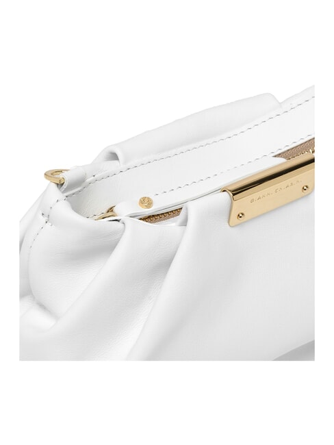 PERLA Chain leather clutch bag white - Women&rsquo;s Bags