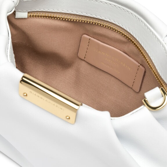 PERLA Chain leather clutch bag white - Women&rsquo;s Bags