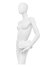 GIANNI CHIARINI PERLA Chain leather clutch bag white - Women&rsquo;s Bags - 6