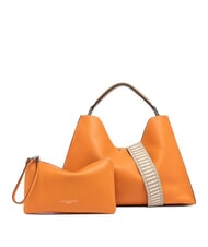 GIANNI CHIARINI AURORA Leather handbag with pouch flame orange-sand - Women&rsquo;s Bags - 2