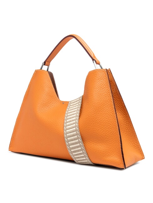 AURORA Leather handbag with pouch flame orange-sand - Women&rsquo;s Bags
