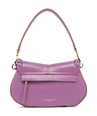 GIANNI CHIARINI HELENA ROUND Leather bag with flap argyle purple - Women&rsquo;s Bags - 3