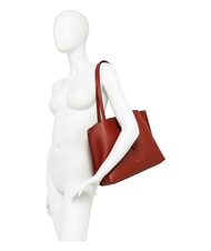 GIANNI CHIARINI EGLE Leather Shopping Bag brick red - Women&rsquo;s Bags - 6