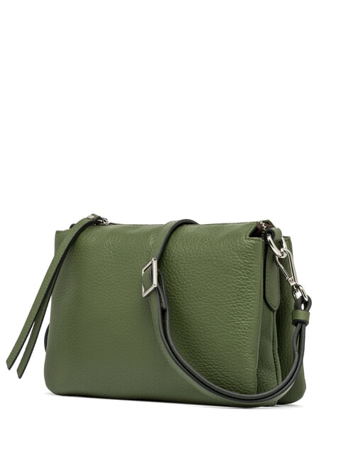 THREE  Mini shoulder bag, in leather deep fire - Women&rsquo;s Bags