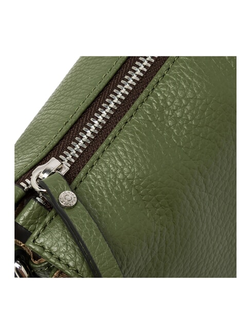 THREE  Mini shoulder bag, in leather deep fire - Women&rsquo;s Bags