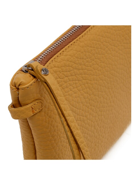 HERMY Leather clutch bag with shoulder strap golden amber-beaver - Women&rsquo;s Bags