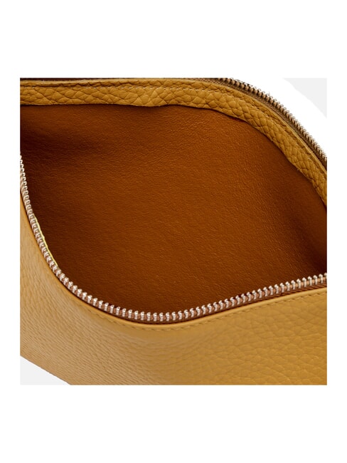 HERMY Leather clutch bag with shoulder strap golden amber-beaver - Women&rsquo;s Bags