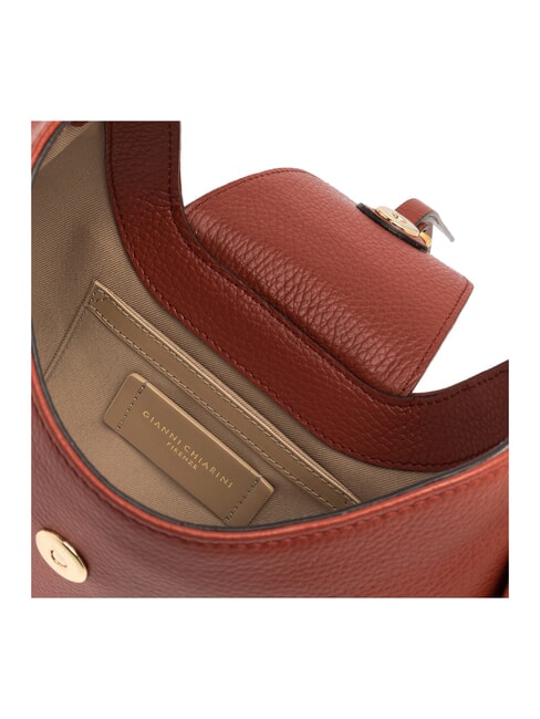 EDITH Leather handbag with shoulder strap brick red - Women&rsquo;s Bags