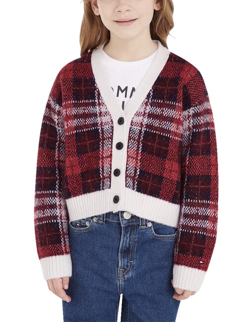 TH Cardigan multi-check - Children's Sweaters