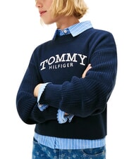 TOMMY HILFIGER TH Girls' crew neck sweater desert sky - Children's Sweaters - 5